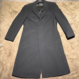 Emporio Armani Classic Men’s Black Long Coat only worn 1 time.